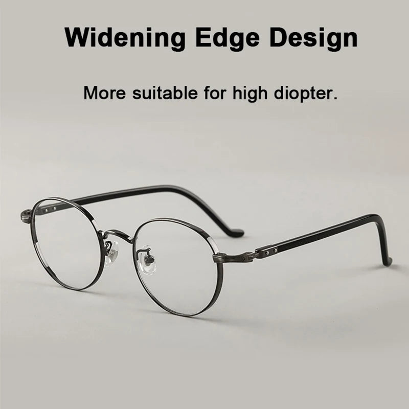 Japanese Style Titanium Frame Glasses for Small Faces | Trendy Eyewear