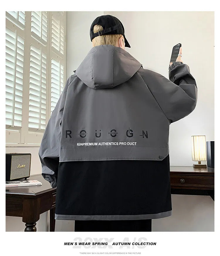Classic Men's Hooded Casual Jackets | Stylish Windproof Coats