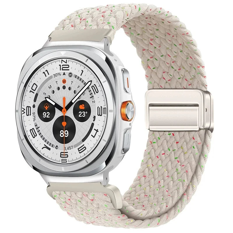 Nylon Braided Loop Strap | Magnetic Sport Bracelet for Watches
