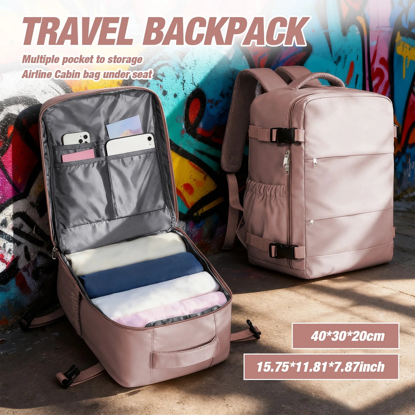 Convenient Under Seat Travel Backpack | Ideal for Adventures