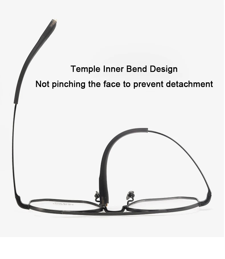 Ultralight Double Bridge Pilot Eyeglasses | Pure Titanium Frames