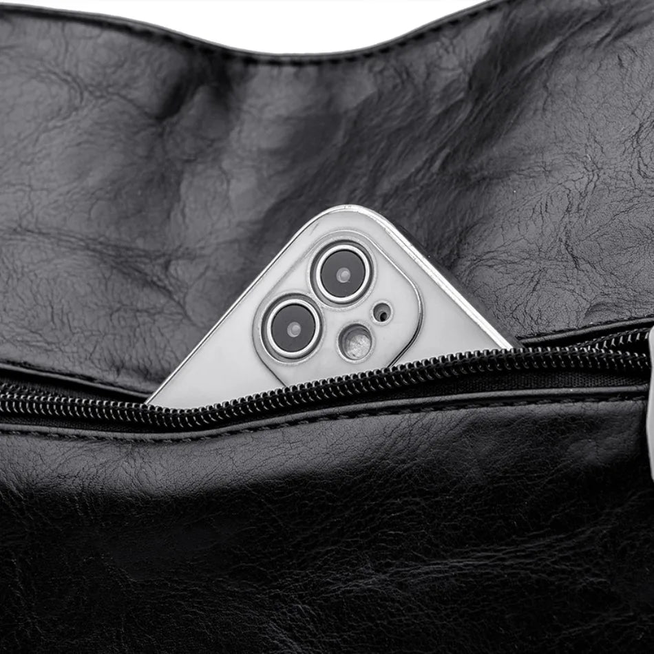 Stylish Large Capacity PU Leather Handbags for Women