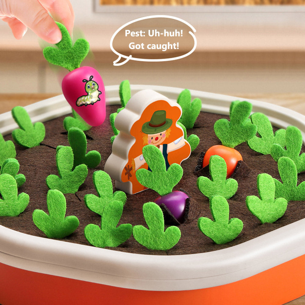 Colorful Shape Blocks Pull Carrot Game Set | Educational Toy for Kids