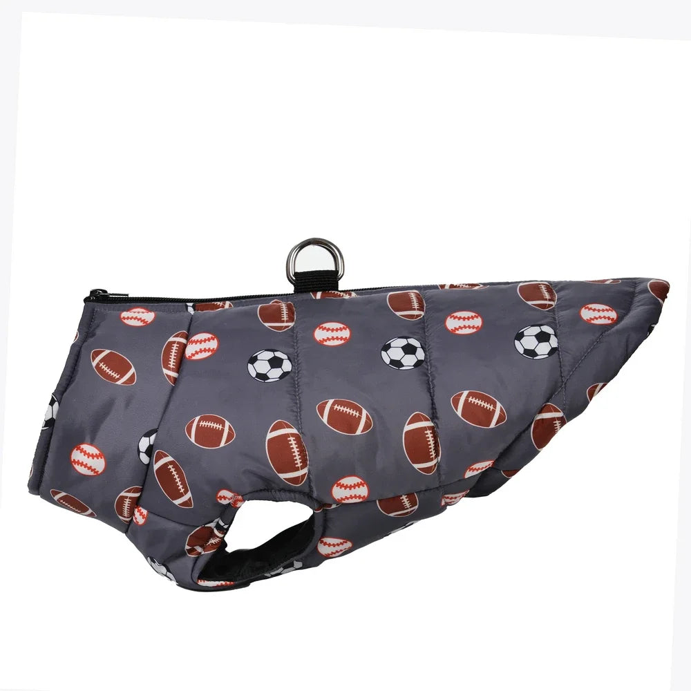 Chaleco abrigador impermeable para perros con estampado a cuadros | Elegante chaqueta de invierno para mascotas