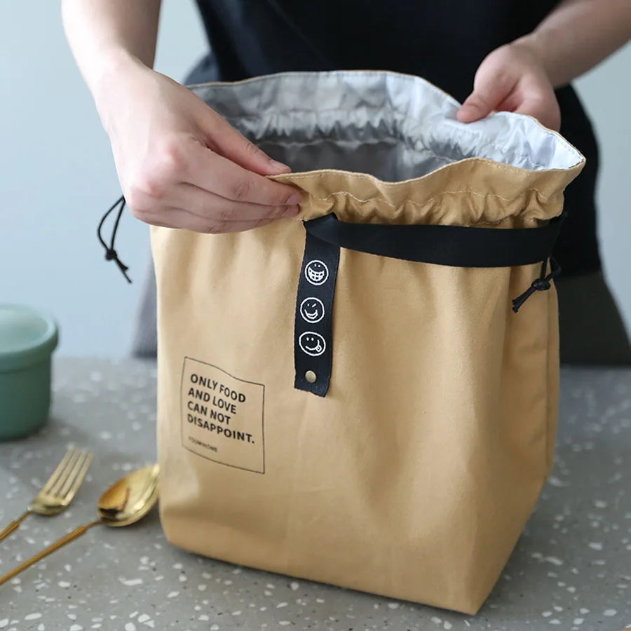 Portable Insulated Lunch Bag | Stylish Canvas Cooler Tote