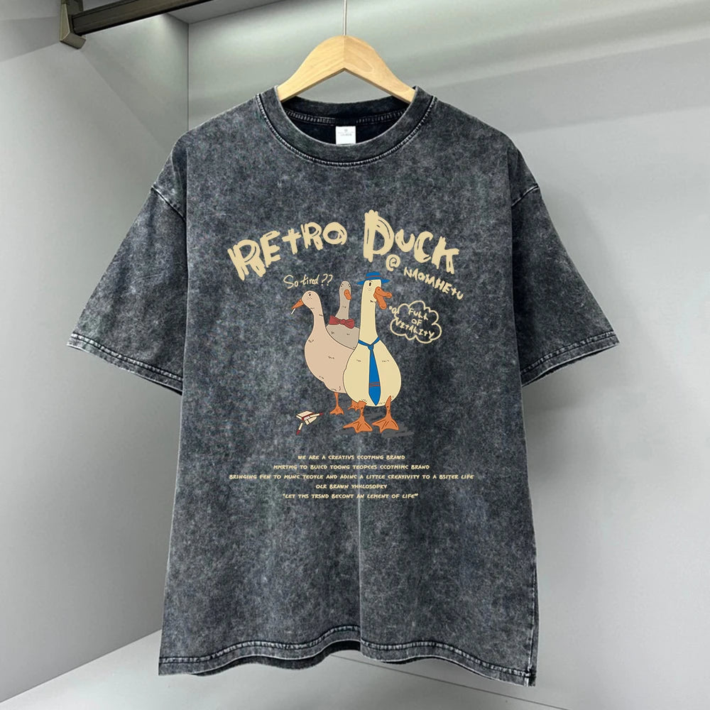 Men's Retro Cartoon Graphic T-Shirt | Stylish Summer Wear