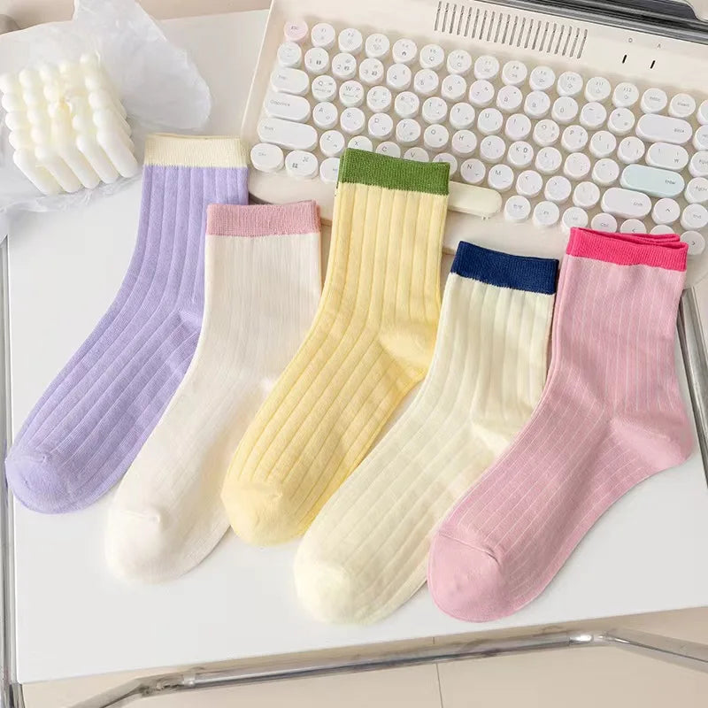 Cute Lace Mid Leg Socks | Ruffled Harajuku Style for Girls