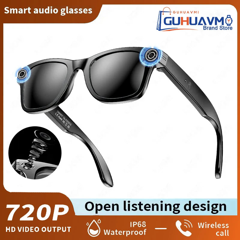 AI Smart Glasses with HD Camera & Translation Features