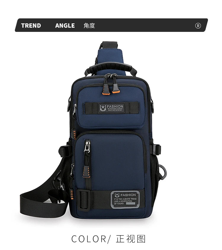 Men's Fashion Oxford Waist Pack | Versatile Casual Chest Bag