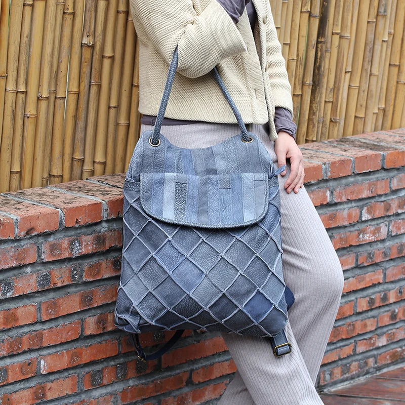 Multifunctional Leather Backpack for Women | Large Capacity Travel Bag