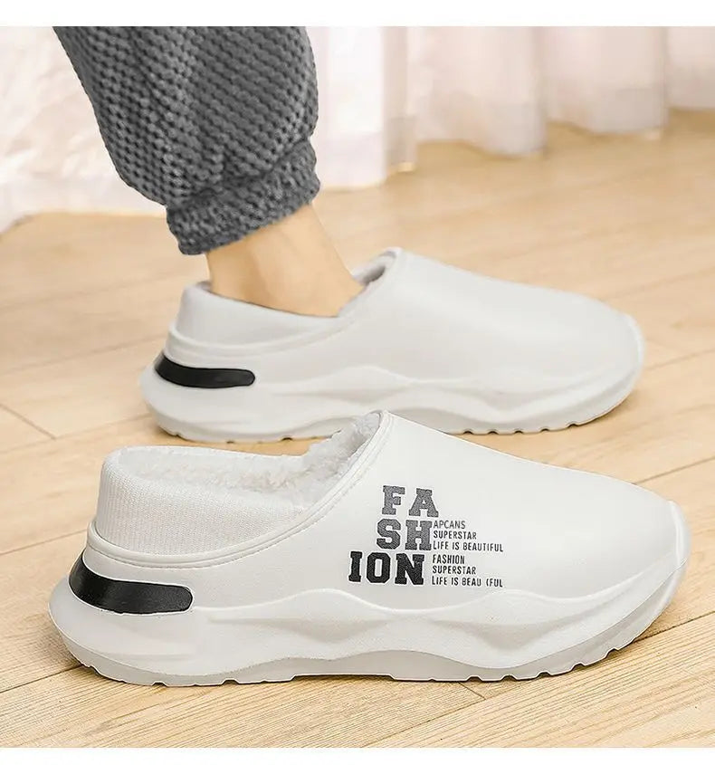 Men's EVA Waterproof Outdoor Slippers | Cozy Winter House Shoes