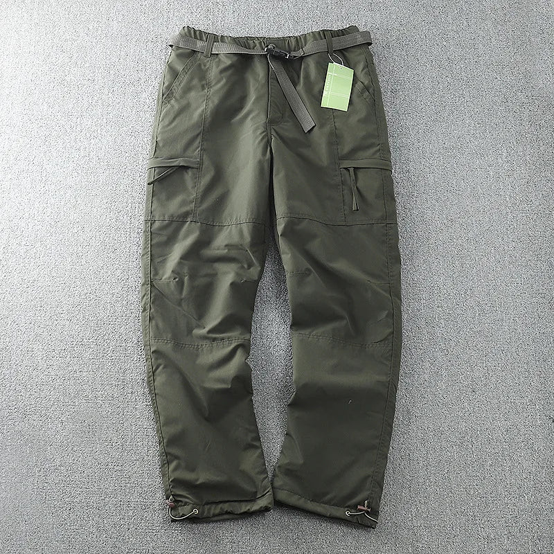 Waterproof Windproof Fleece-Lined Outdoor Pants for Men
