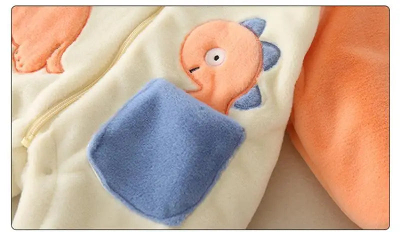 Thick Plush Newborn Baby Rompers | Cozy Winter Jumpsuit Outfits