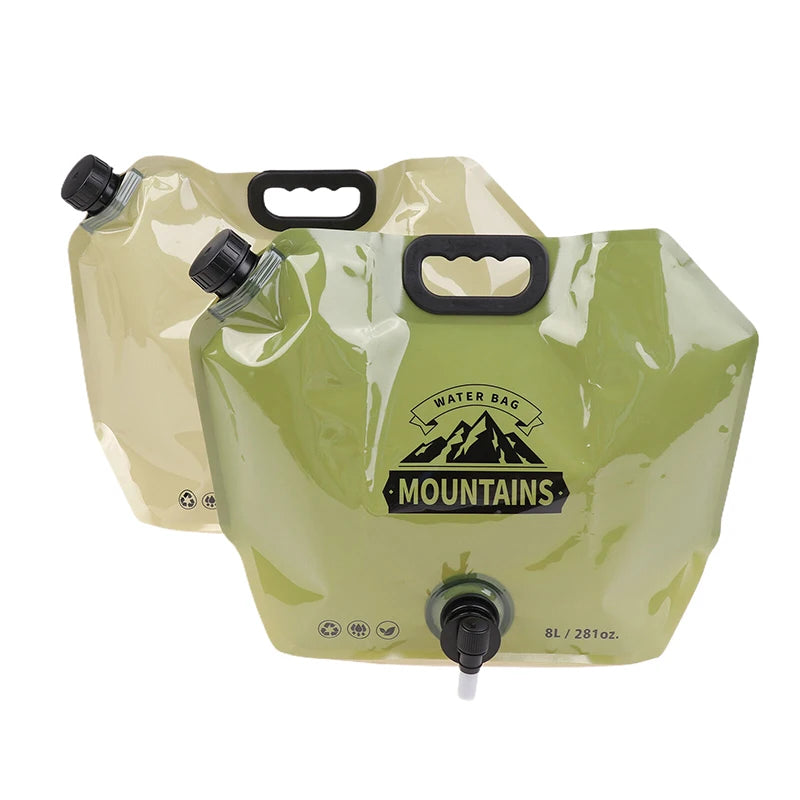 Portable 0.8L Water Bag for Camping & Travel | Compact Water Container