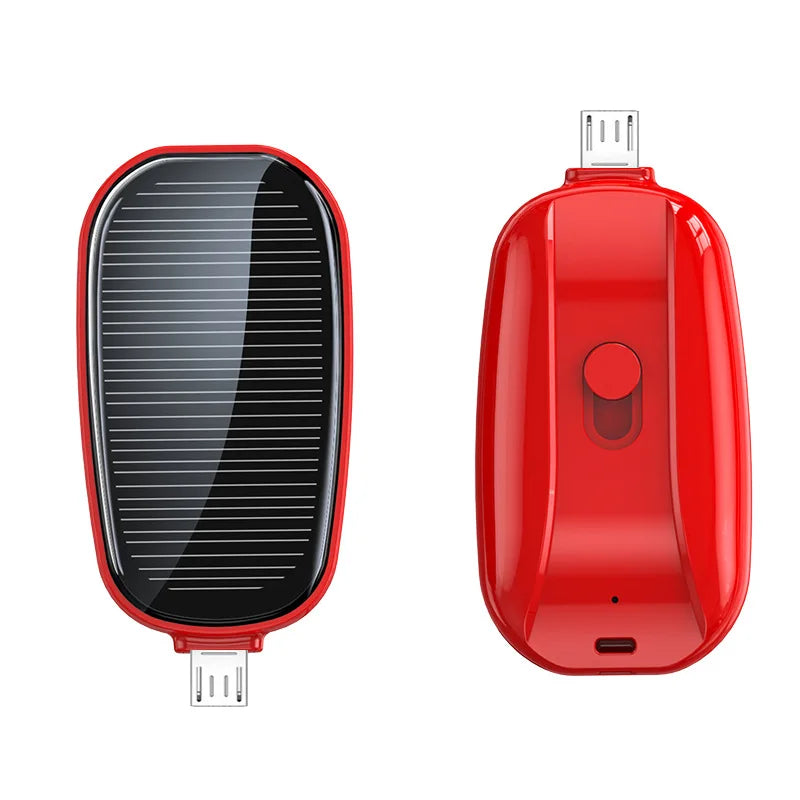 Portable Solar Power Bank 1200mAh | Fast Charging External Battery