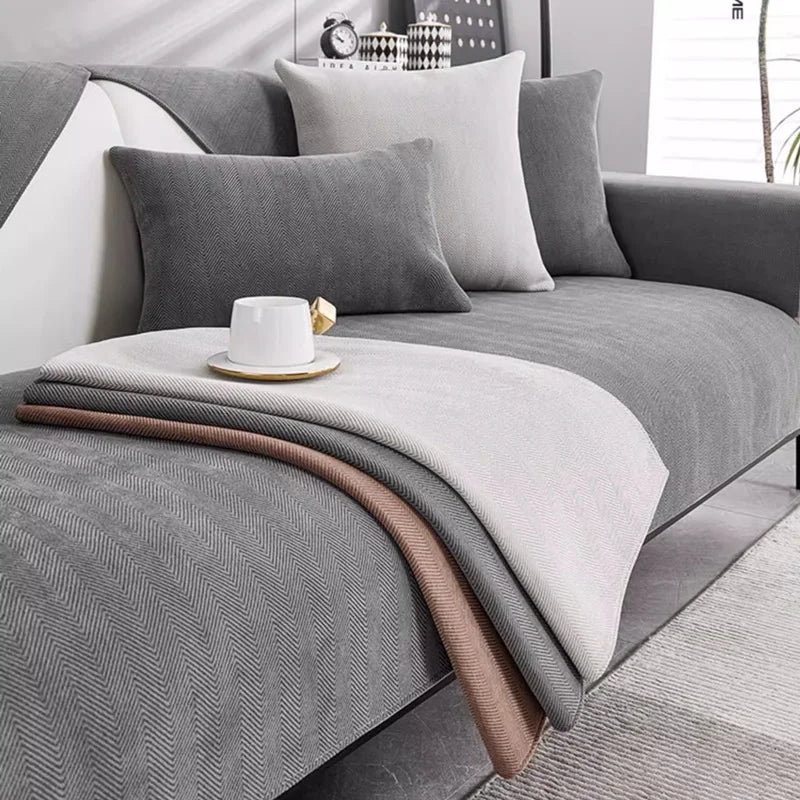 Universal Chenille Fabric Non-Slip Sofa Seat Cover | Home Decor