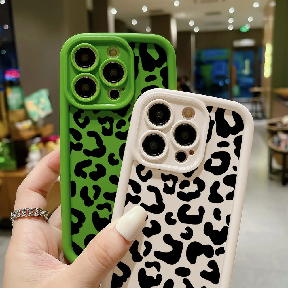 Leopard Printed Soft TPU Phone Case | Shockproof & Stylish