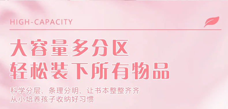 3-Piece Large-Capacity Children's Backpack for Middle School