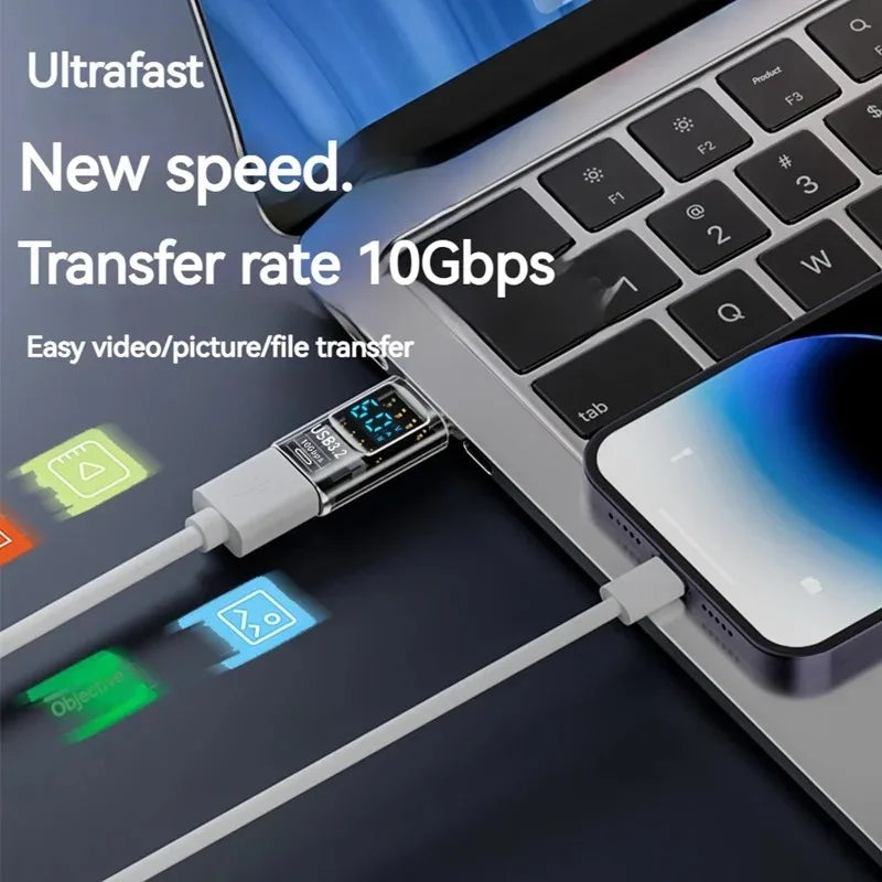 140W USB Type C Converter Adapter for Fast Charging & 8K Video