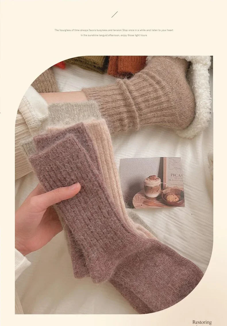 Women's Cashmere Wool Winter Socks | Cozy Thermal Warmth
