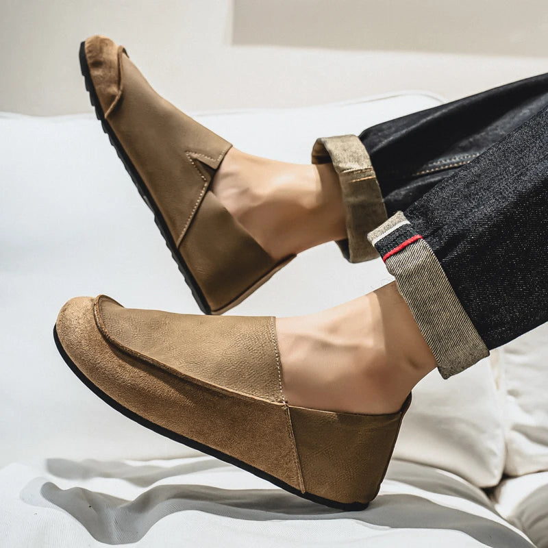 Men's Casual Walking Loafers | Soft Leather Comfort Shoes
