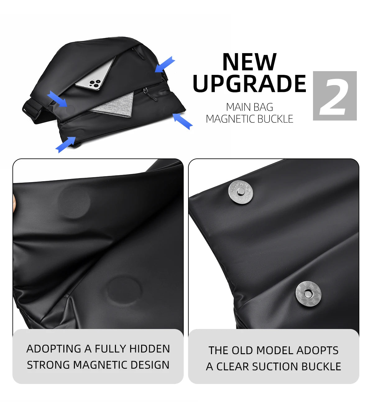 Men's Waterproof Sling Bag | Casual Crossbody Chest Bag