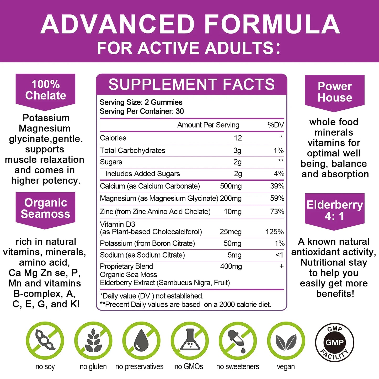 Calcium Magnesium Zinc Gummies for Bone & Immune Health