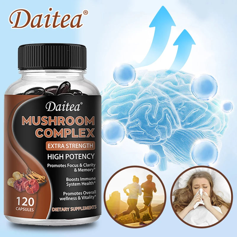 Brain Boosting Mushroom Capsules | Memory & Focus Supplement