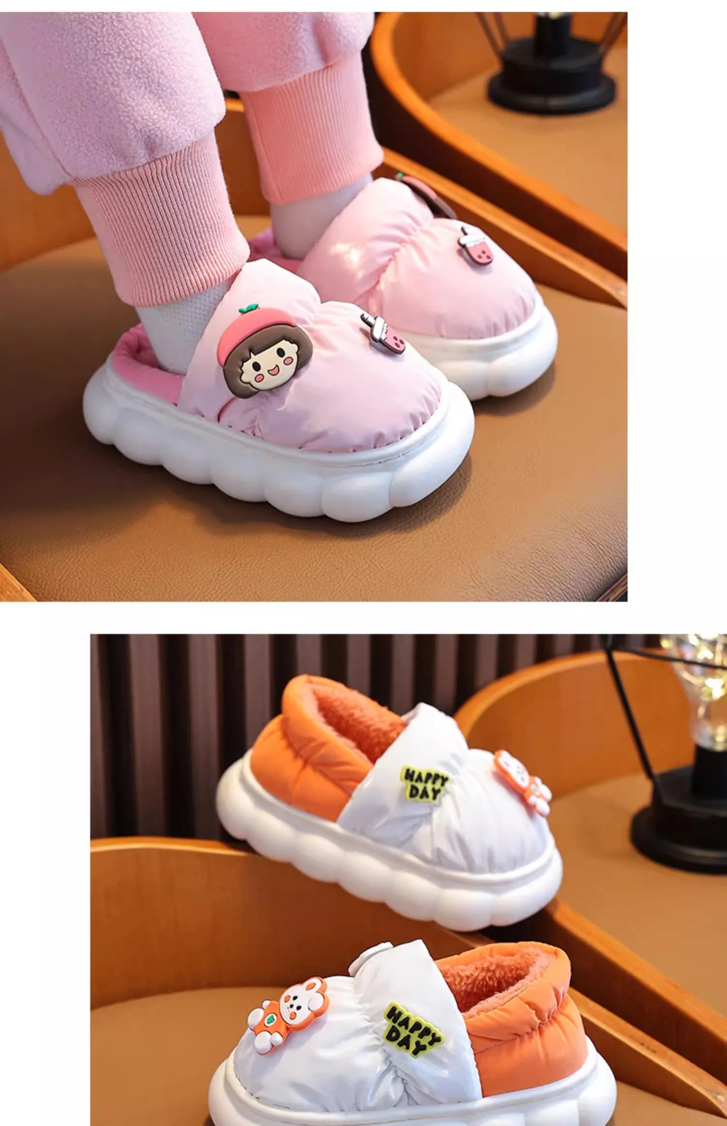 Children's Warm Plush Slippers | Cozy Anti-Slip Winter Footwear