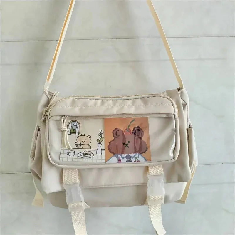 Stylish Large Capacity Crossbody Canvas Bag for Women