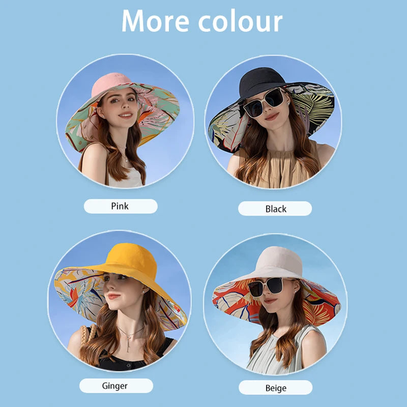 Women's Double-Sided Cotton Fisherman Hat | Sun Protection Hat