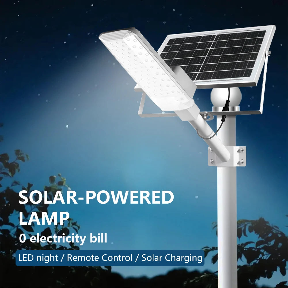 IP68 Waterproof Solar Street Lamp | 8000LM Brightness & Wide Angle