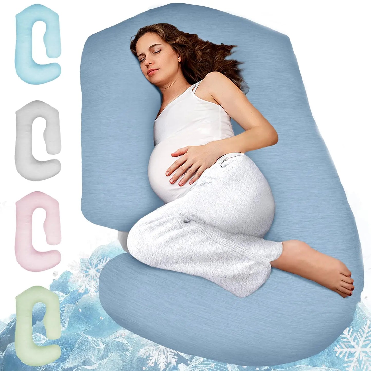 V C U Shaped Full Body Pregnancy Pillow for Ultimate Comfort