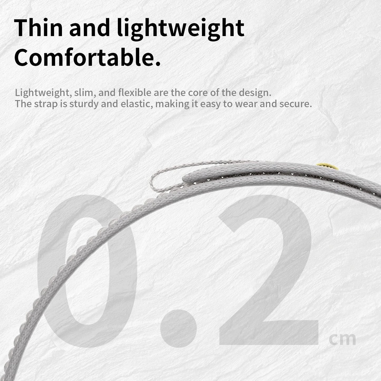 High-Quality Nylon Strap for Smartwatches | Natural Titanium Finish