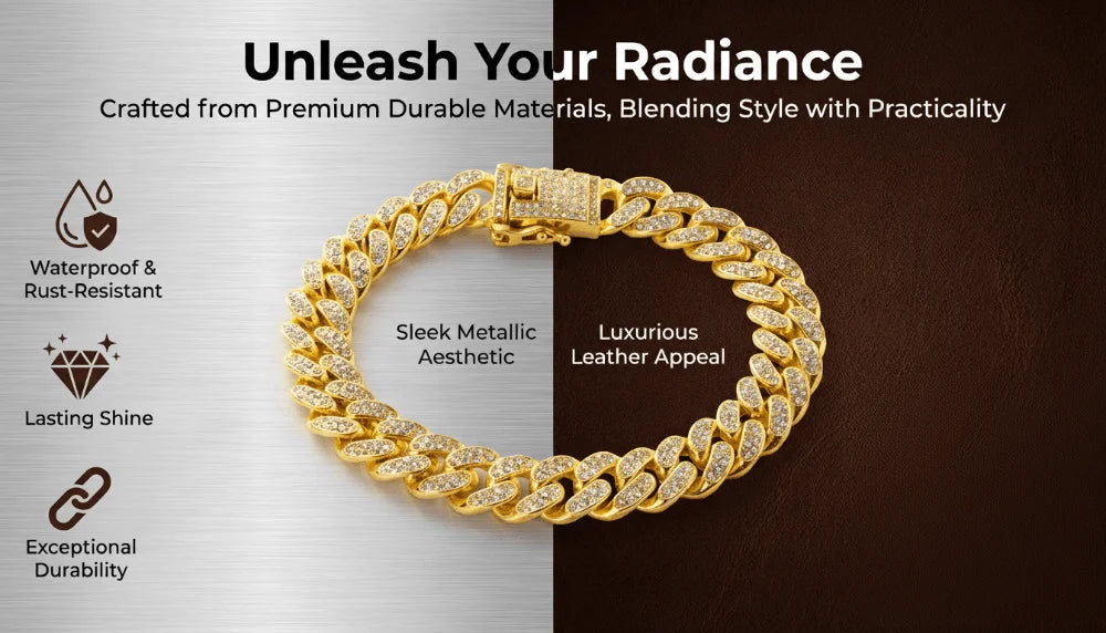 Luxury Hip Hop Dog Collar | Gold Tone Stainless Steel Pet Jewelry