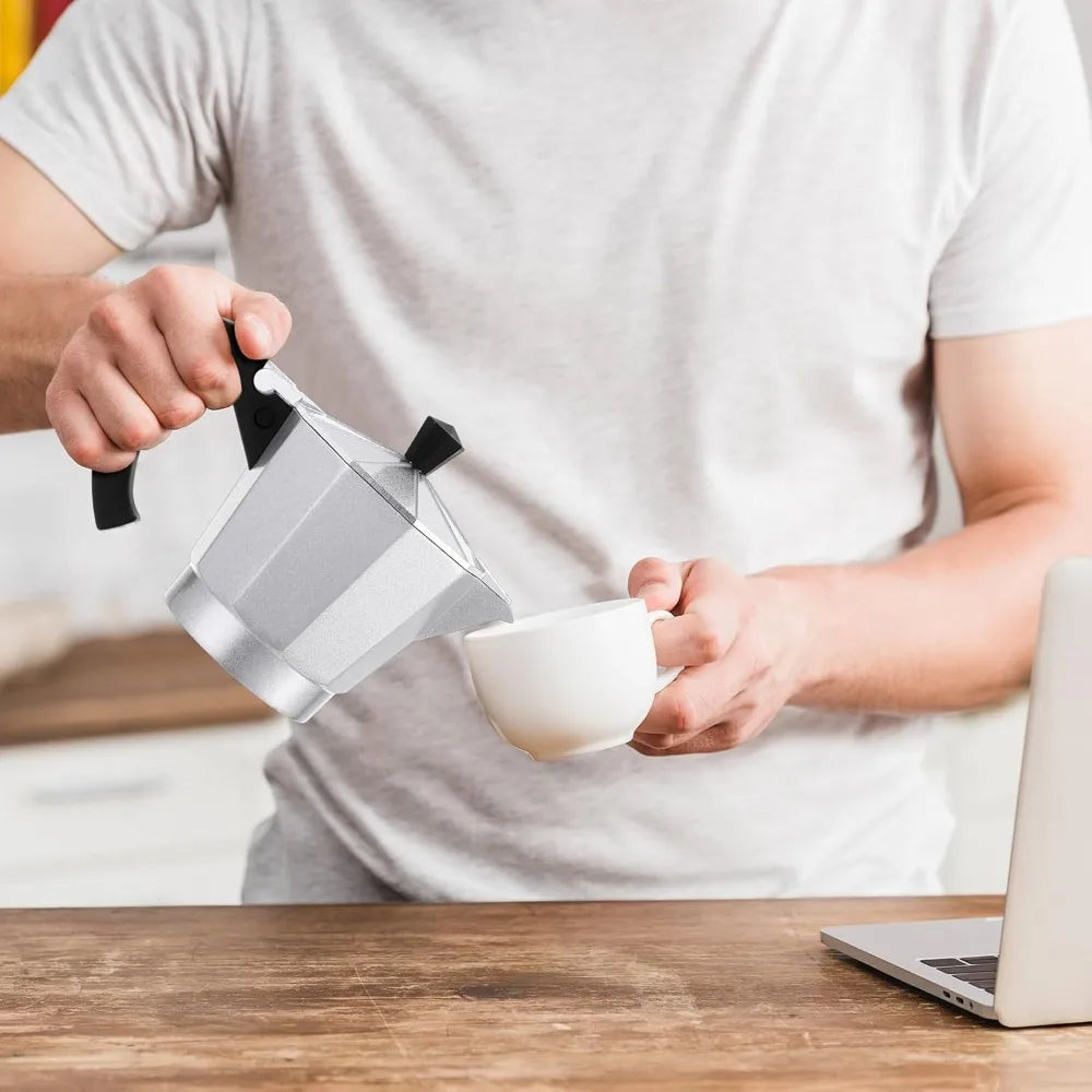 Detachable Electric Espresso Mocha Pot | Fast Brewing Coffee Maker
