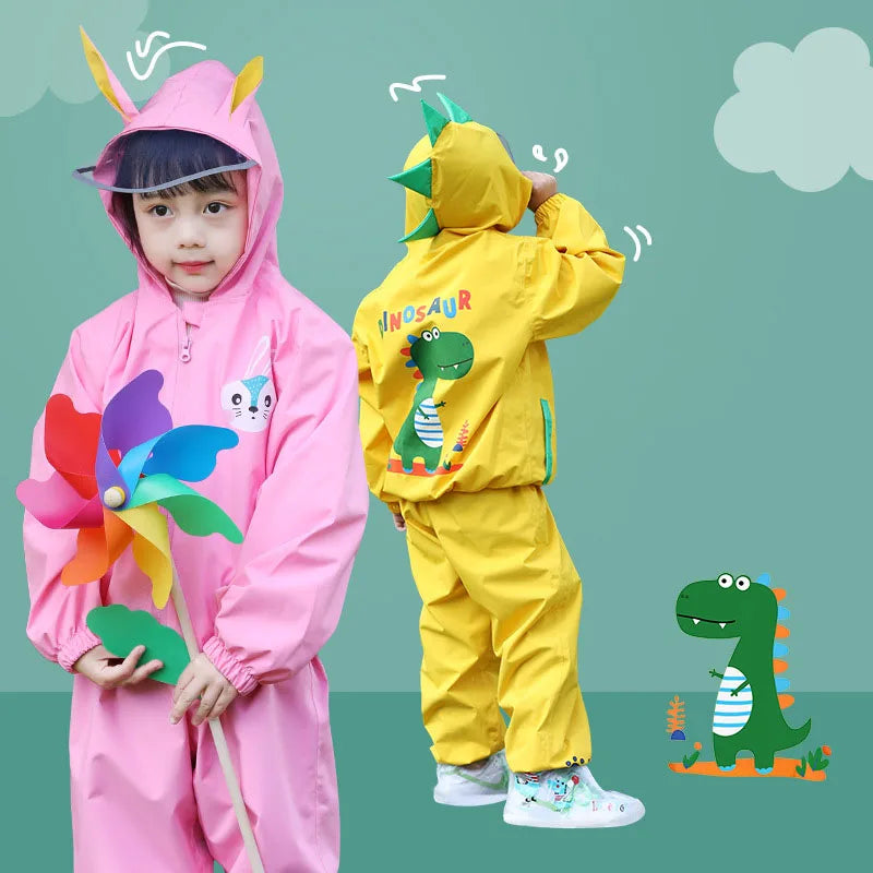 Children's Thickened Raincoat | Durable Outdoor Rain Gear
