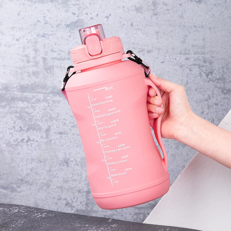 2L Portable Silicone Water Bottle | Leakproof & BPA-Free Sports Cup