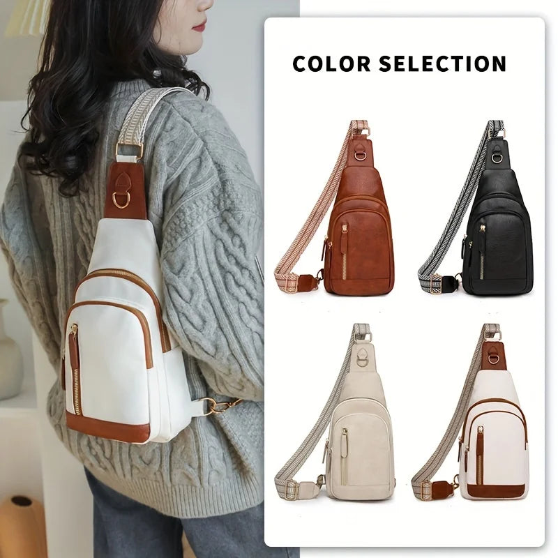 Large Capacity PU Women's Crossbody Bag | Stylish and Versatile