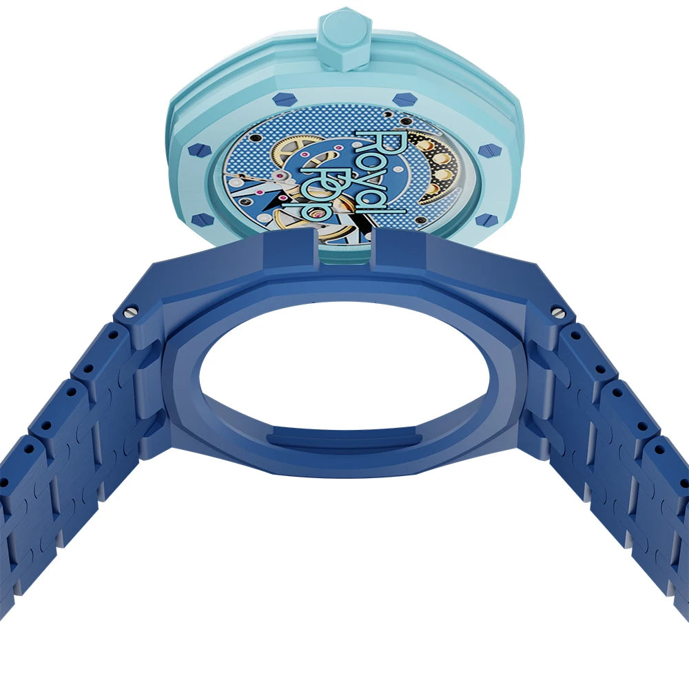 Soul Cool Ceramic Modification Kit For Swatch x AP Royal POP Biomaterials Watch Case Strap Pocket Changer To Wristwatch