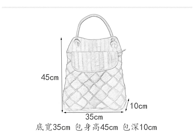 Multifunctional Leather Backpack for Women | Large Capacity Travel Bag