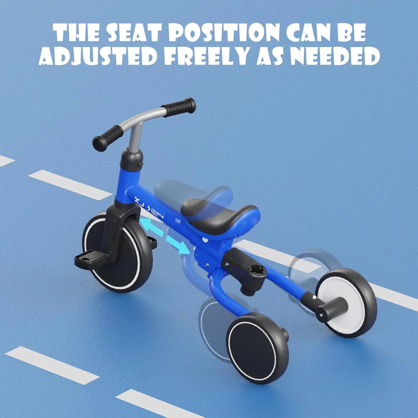 5-in-1 Adjustable Toddler Tricycle | Multi-Functional Balance Bike