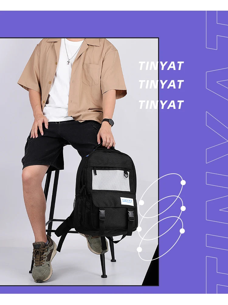 Durable Multi-Color Polyester Backpack | Spacious Casual Bag