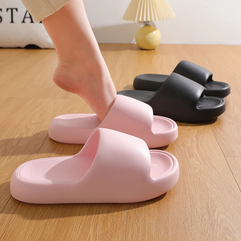 Unisex Non-Slip Pillow Slides | Soft Sole Summer Slippers