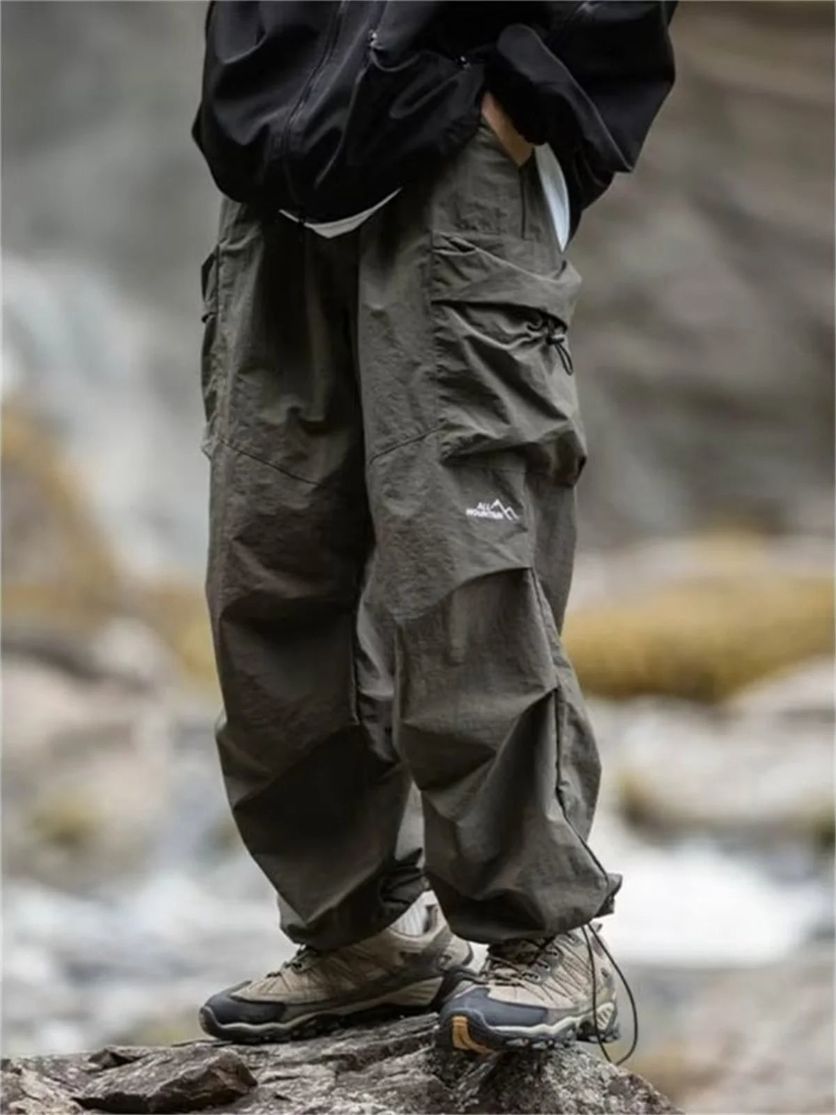 Men's Waterproof Hip Hop Cargo Pants | Stylish Casual Workwear