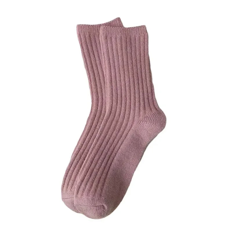 Cozy Thermal Crew Socks for Women | Luxurious Cashmere & Wool