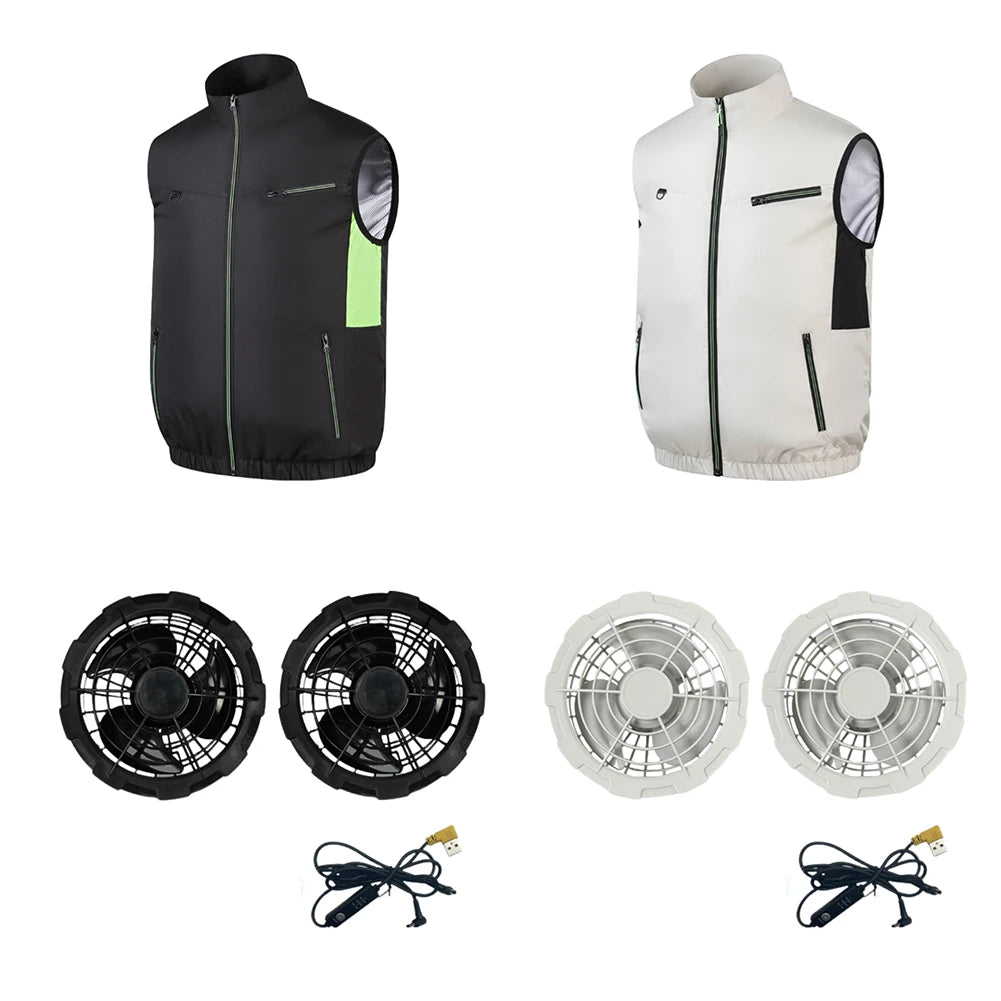 Cooling Fan Vest for Summer | Breathable Heat Resistant Jacket