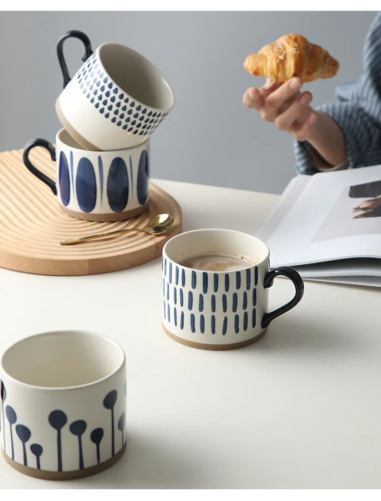 Taza de café de cerámica estilo japonés | Vajilla elegante para todos