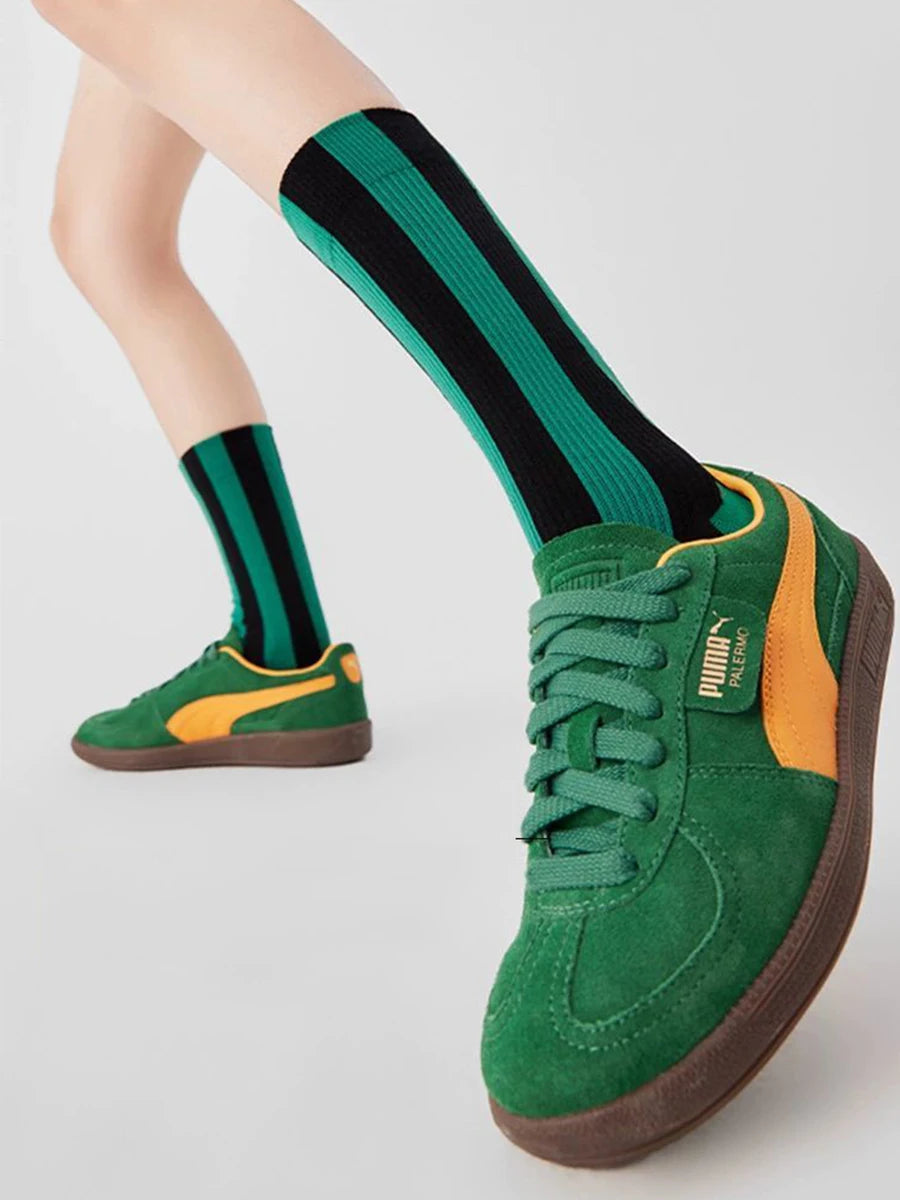 Unisex Trendy Contrast Stripes Mid Tube Socks for Every Occasion
