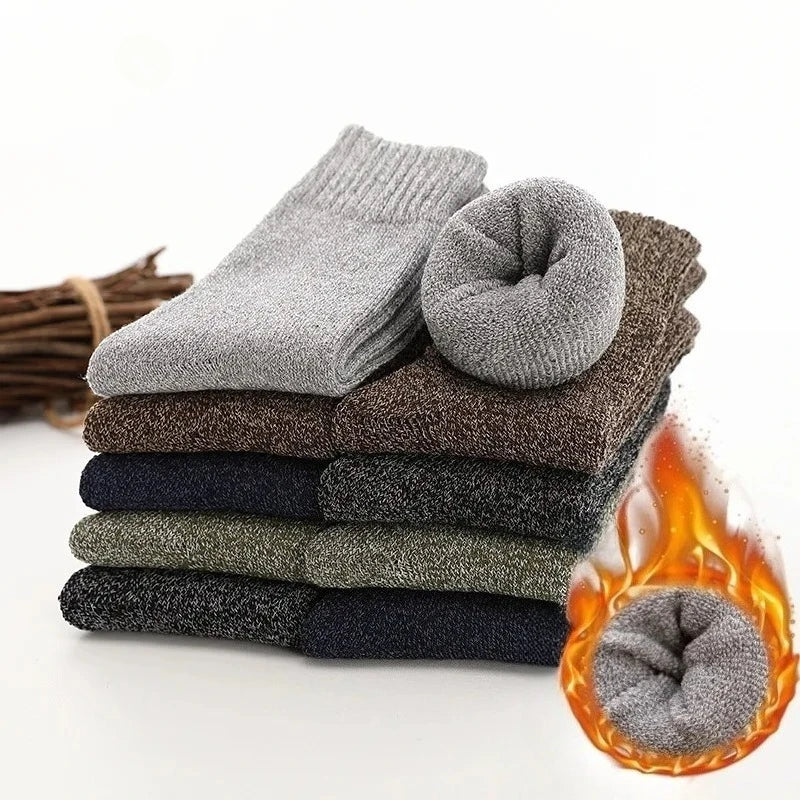 Thick Cotton Crew Socks for Men | Warm Comfortable Winter Gear